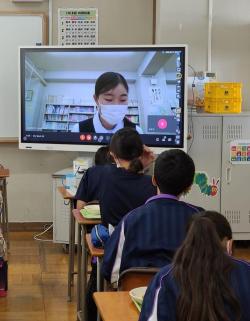 菖蒲中学校での実施風景1