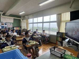 鷲宮東中学校での実施風景2