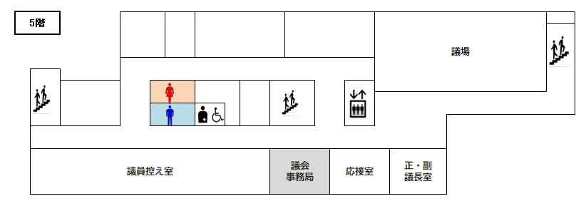 本庁舎5階フロア図